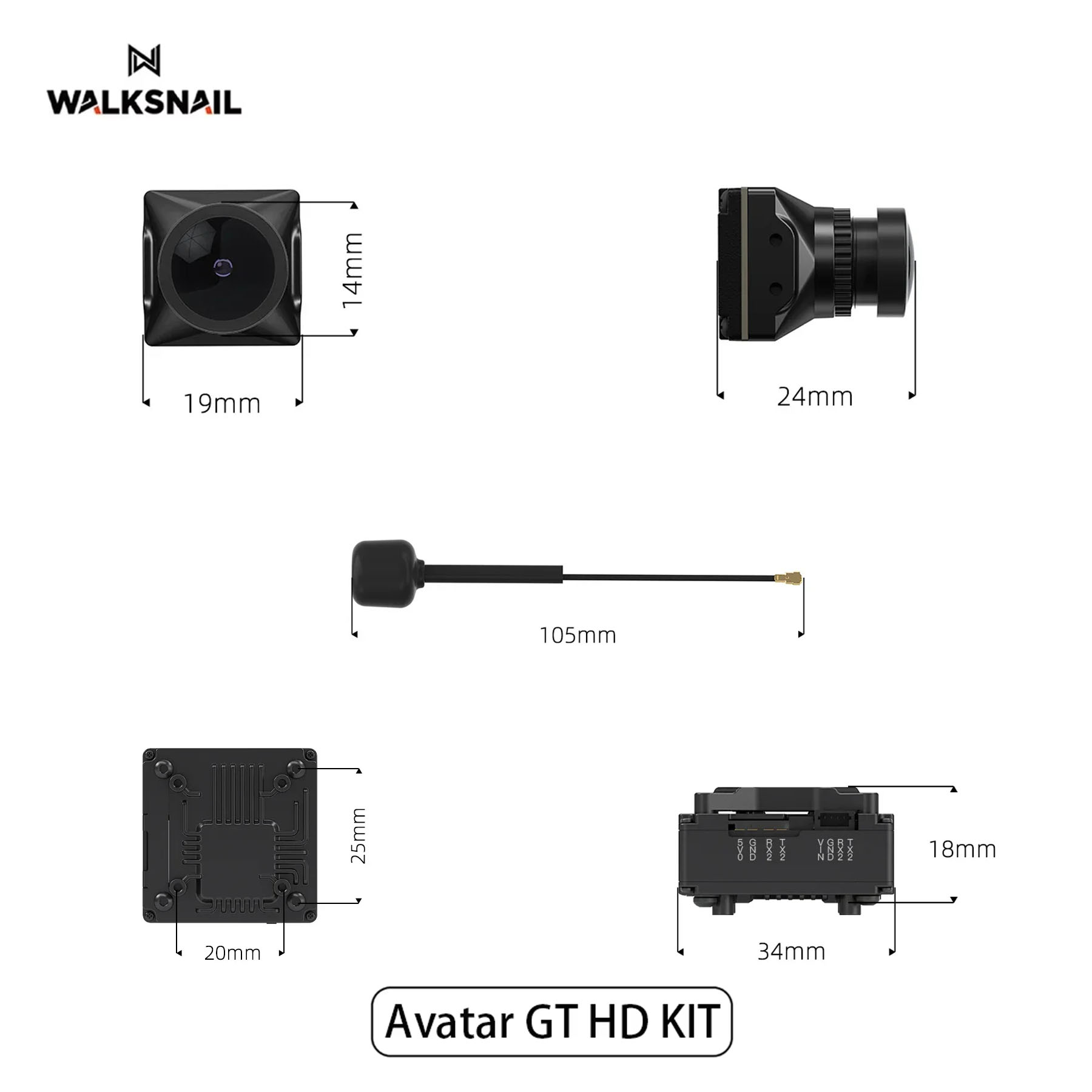 Walksnail Avatar GT HD KIT 2W  - مراجعة Drone Kit Racing وسعره